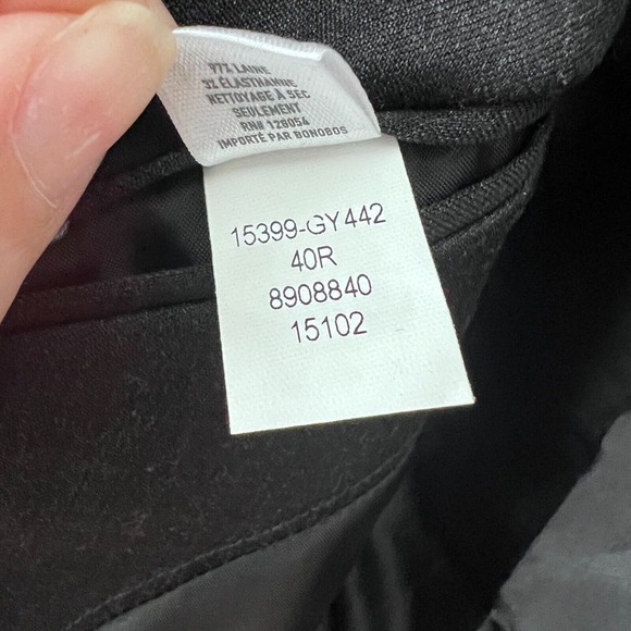 Bonobos Blazer Men 40R Black Standard Fit Stretch Wool Blend 2 Button Sport Coat - Picture 13 of 14